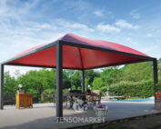 Gazebo per piscina erro battuto