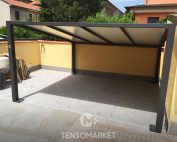 pergola pensilina per auto in pvc